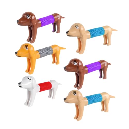 HONITANO 6 Stück Teiliges Dehnbares Pop Tube Hundespielzeug aus Hochwertigem Material Interaktives Cartoon für Welpen Stressabbauendes Partygeschenk Langlebig und Wiederverwendbar HONITANO 6 Stück Teiliges Dehnbares Pop Tube Hundespielzeug aus Hochwertigem Material Interaktives Cartoon für Welpen Stressabbauendes Partygeschenk Langlebig und Wiederverwendbar von HONITANO