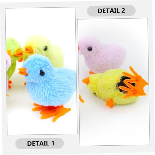 HONITANO 8 Stück Teiliges Aufziehspielzeug Springendes Huhn Wind up Mechanismus Lustiges Hühnerspielzeug für Junge Mädchen und Katzen als Ostern Geschenk und Zufällige Zufällige Farbe von HONITANO