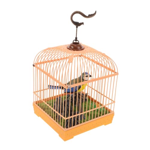 HONITANO Interaktives Vogelspielzeug mit Käfig Realistische Vogelgeräusche Geräuscherkennung Bewegungsaktiviertes Lebensnahe Dekoration für Tragbar und Dekorativ HONITANO Interaktives Vogelspielzeug mit Käfig Realistische Vogelgeräusche Geräuscherkennung Bewegungsaktiviertes Lebensnahe Dekoration für Tragbar und Dekorativ von HONITANO