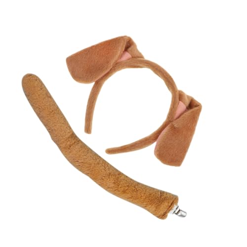 HONITANO Puppy Cosplay Kostüm mit Plüsch Hundeohren Stirnband und Weiches Material Langlebige Tier Requisiten für Fasching Bühne Party für Hundeliebhaber HONITANO Puppy Cosplay Kostüm mit Plüsch Hundeohren Stirnband und Weiches Material Langlebige Tier Requisiten für Fasching Bühne Party für Hundeliebhaber von HONITANO