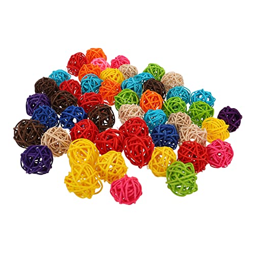 HONMEET 50 Stück Takraw-Ball in Farbe Vogelspielzeug Dekorative Schüsselfüller Rattankugeln Schreibtischaufsatz Rattan-Kugel- Hochzeitsdekokugeln Bunt Natürlich Rattan Bambus Weide HONMEET 50 Stück Takraw-Ball in Farbe Vogelspielzeug Dekorative Schüsselfüller Rattankugeln Schreibtischaufsatz Rattan-Kugel- Hochzeitsdekokugeln Bunt Natürlich Rattan Bambus Weide von HONMEET
