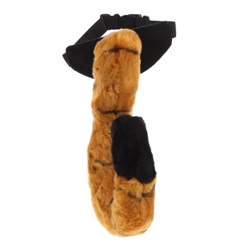 HONMEET Plüsch Tiger Cosplay Prop Langlebig Flauschig mit Sicherem Gurt für Tierkostüm Rollenspiele Halloween und Bühnenauftritte Gelb Geeignet für Erwachsene von HONMEET