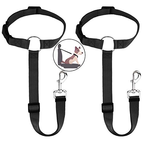 HONZUEN Universal Hundegurt fürs Auto Kopfstütze, 2 Verstellbar Multifunktions Sicherheitsgurt Hund Anschnallgurt Auto Hundesicherheitsgurt mit Karabiner für Alle Hunderassen Katzen& Autotypen HONZUEN Universal Hundegurt fürs Auto Kopfstütze, 2 Verstellbar Multifunktions Sicherheitsgurt Hund Anschnallgurt Auto Hundesicherheitsgurt mit Karabiner für Alle Hunderassen Katzen& Autotypen von HONZUEN