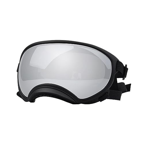 HOOBN Hut für Haustiere, interessant, Sonnenbrille für Hunde, Schutzbrille für Hunde mit verstellbarem Riemen, für Katzen und Hunde, Kleidung (Farbe: ATUBAN03) von HOOBN