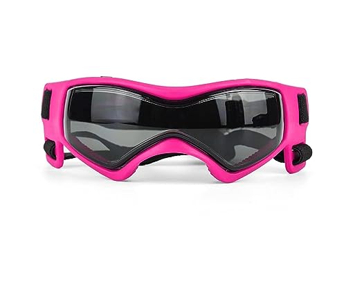 Interessante Haustierhut, Hundesonnenbrille, Hundebrille, bequem, weich, leicht zu tragen, verstellbare Welpen-Sonnenbrille für kleine bis mittelgroße Hunde, Katzen und Hundebekleidung (Farbe von HOOBN