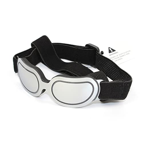 Interessante Haustiermütze, Hundehelm und Brille: Schutz für Hunde, Sonnenbrille, Haustierhut, Motorradhelme, passend für Welpen, Reiten, Katzen und Hundebekleidung (Farbe: S, Brille-3) von HOOBN