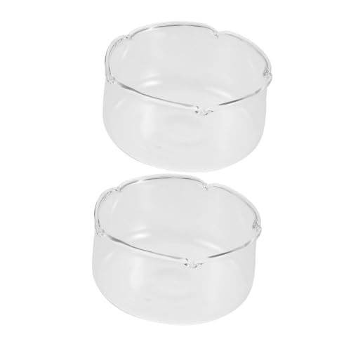 HOODANCOS 2 Stück Klarglas-Terrarium, Desktop-Terrarium, Glasvase, Klare Blumenvase, Desktop-Glas-Terrarium-behälter, Mikro-landschaftsvase von HOODANCOS