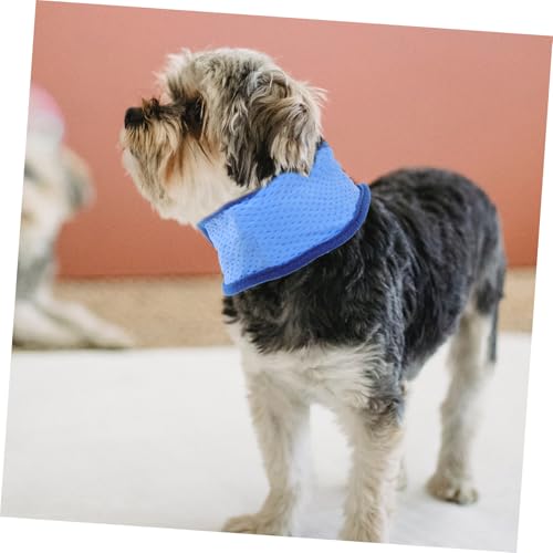 HOODANCOS 2 Stück Kühlhalstuch für Hunde Selbstkühlendes Leichtes EIS Halsband für Welpen Atmungsaktiv Hitzeschutz Schnell Kühlend für Sommer und Outdoor einsätze von HOODANCOS