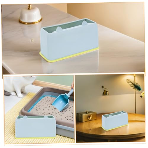 HOODANCOS 3 Stück Katzenstreuschaufelhalter aus Kunststoff Stabiler Stand mit Rutschfester Basis Niedliches Katzenmotiv Halterung für Katzentoilettenschaufeln Praktischer Organizer für von HOODANCOS