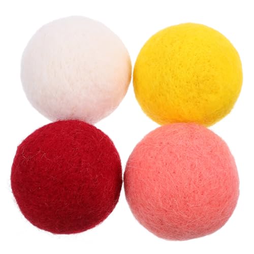 HOODANCOS 4Stücke Filzball für Bissfestes Interaktives Kauspielzeug für Welpen zur Zahnpflege und Beschäftigung Hochwertigem Filzmaterial für Drinnen und Draußen HOODANCOS 4Stücke Filzball für Bissfestes Interaktives Kauspielzeug für Welpen zur Zahnpflege und Beschäftigung Hochwertigem Filzmaterial für Drinnen und Draußen von HOODANCOS