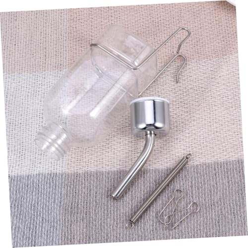 HOODANCOS Automatischer Wasserspender mit Kugelventil Tragbare Hängende Wasserflasche für Kleine Haustiere Wie Kaninchen Katzen und Vögel Umweltfreundlicher Kunststoff S für Reisen und von HOODANCOS