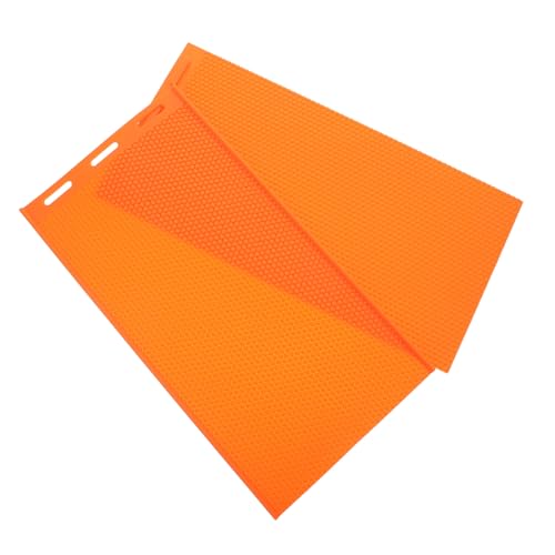 HOODANCOS Bienenwachs Pressform Wabenmuster Präzise Prägung Orange DIY Imkereibedarf für Professionelle und Private Bienenwachsplatten Herstellung von HOODANCOS