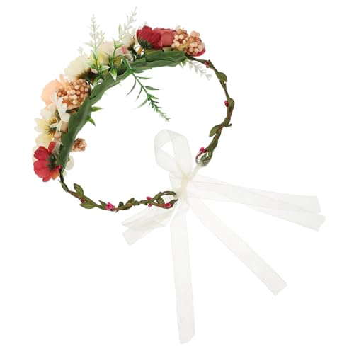 HOODANCOS Blumiges Hundehalsband mit Schleife Leichtes Hochzeits-Halsband für Hunde und Verstellbares Blumenschmuckstück für Fotoshootings und Festliche Anlässe Geeignet für Kleine bis von HOODANCOS