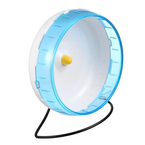 HOODANCOS Hamster Laufrad mit Ständer Leises Sicheres Kleintier Laufrad für Zwerghamster Rennmäuse Mäuse Kleines Fitnessspielzeug für Aktives Lauftraining und Stressfreie Bewegung von HOODANCOS