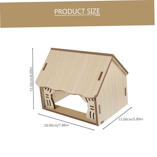 HOODANCOS Hamster Versteckhaus aus Langlebigem Holz Kleines Nest für Zwerghamster und Meerschweinchen Multifunktionales Schlaf Versteckspielzeug Sicher und Gemütlich für Kleintiere HOODANCOS Hamster Versteckhaus aus Langlebigem Holz Kleines Nest für Zwerghamster und Meerschweinchen Multifunktionales Schlaf Versteckspielzeug Sicher und Gemütlich für Kleintiere von HOODANCOS