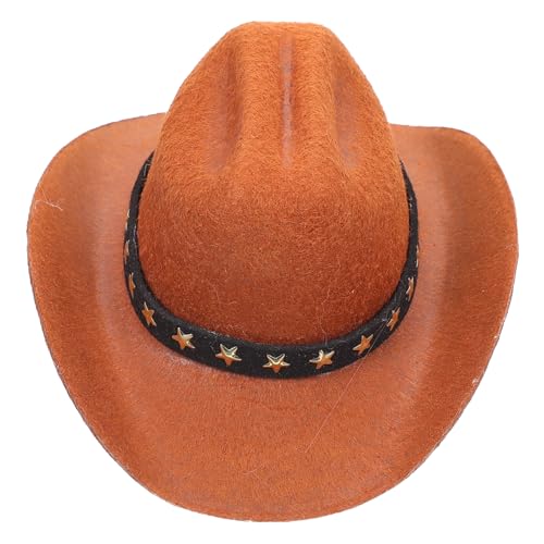 HOODANCOS Hundehut Cowboy Stil mit dekorativem Band Atmungsaktiv und Hautfreundlich Hübscher Hut für Kleine Hunde Schützt vor Sonne und Sorgt für Attraktives Aussehen bei Welpen von HOODANCOS