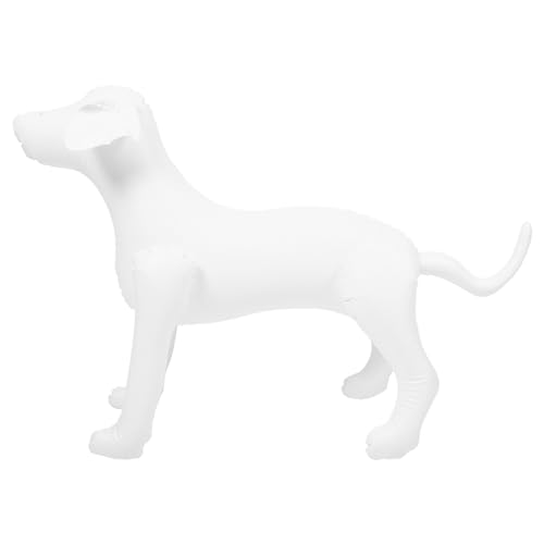 HOODANCOS Hundeschaufensterpuppen-Ausstellungsstand Haustierkleidungsmodell Menschlicher Körper Tierhandlung Schaufensterpuppe Für Kleidung Niedliche Kleiderbügel Für Hundekleidung Weiß von HOODANCOS