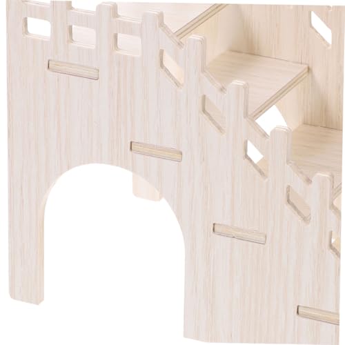 HOODANCOS Kleintier Holzleiter Kletterspielzeug mit Elegantem Design für Hamster Meerschweinchen und Kleine Haustiere Vielseitig als Versteck Plattform und Aktivitätsleiter Geeignet HOODANCOS Kleintier Holzleiter Kletterspielzeug mit Elegantem Design für Hamster Meerschweinchen und Kleine Haustiere Vielseitig als Versteck Plattform und Aktivitätsleiter Geeignet von HOODANCOS