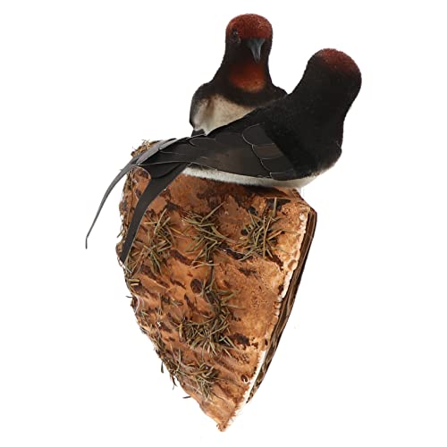 HOODANCOS Künstliches Vogelhaus Nest Modell mit Realistischen Natürliche Wanddeko für und Balkon Einfache Montage Dekoratives Vogelnest Ornament für Frühling und DIY Landschaft von HOODANCOS