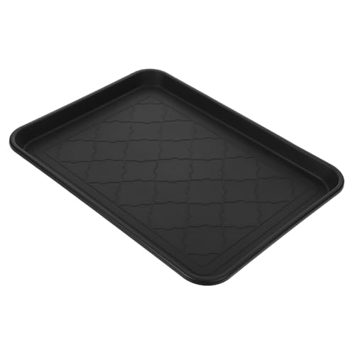 HOODANCOS Multifunktionale Kunststoff Aufbewahrungsplatte für Kleinigkeiten Schwarzes und Haustier Tablett für Eingangsbereiche und Futtermatte HOODANCOS Multifunktionale Kunststoff Aufbewahrungsplatte für Kleinigkeiten Schwarzes und Haustier Tablett für Eingangsbereiche und Futtermatte von HOODANCOS