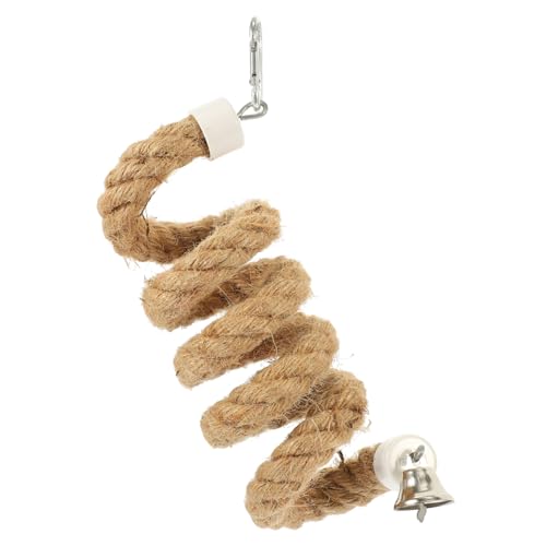 HOODANCOS Papageien Kletterseil Baumwollseil mit Haken Verstellbar Langlebig Robust für Kleine bis Große Vögel Vogelkäfig Zubehör zum Aufhängen und Klettern HOODANCOS Papageien Kletterseil Baumwollseil mit Haken Verstellbar Langlebig Robust für Kleine bis Große Vögel Vogelkäfig Zubehör zum Aufhängen und Klettern von HOODANCOS