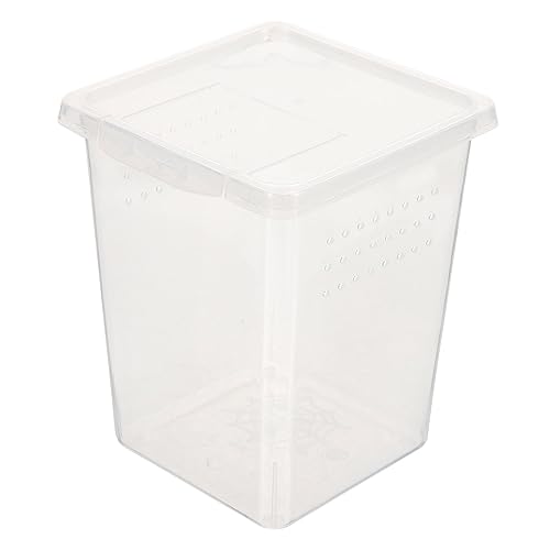 HOODANCOS Praktische Reptilien Fütterungsbox aus Hochwertigem Material Lüftungsaktiv für Frischluftzufuhr als Aufzuchtbox für Kleine Echsen Spinnen und Amphibien Geeignet als Geschenk für HOODANCOS Praktische Reptilien Fütterungsbox aus Hochwertigem Material Lüftungsaktiv für Frischluftzufuhr als Aufzuchtbox für Kleine Echsen Spinnen und Amphibien Geeignet als Geschenk für von HOODANCOS