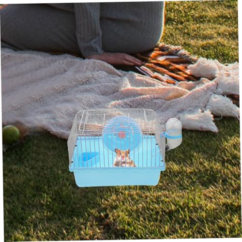 HOODANCOS Tragbarer Hamsterkäfig mit Abs Material Sanft zur Haut Inklusive Wasserbehälter Geräumig und Handlich für Reisen mit Hamstern Chinchillas und Kleinen Haustieren HOODANCOS Tragbarer Hamsterkäfig mit Abs Material Sanft zur Haut Inklusive Wasserbehälter Geräumig und Handlich für Reisen mit Hamstern Chinchillas und Kleinen Haustieren von HOODANCOS