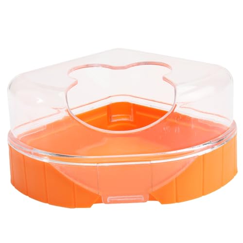 HOODANCOS Transparente Hamster Badewanne Robustes Hamster Badezimmer geruchsfrei Atmungsaktiv für Gesundes Baden Kleintier Zubehör Praktische Toilette von HOODANCOS