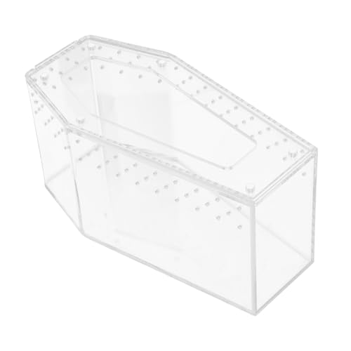 HOODANCOS Transparente Reptilienbox Sargform Terrarium für Kleine Reptilien Spinnen Echsen Schildkröten Vielseitiges Habitat Kompakt Leicht Transportierbar HOODANCOS Transparente Reptilienbox Sargform Terrarium für Kleine Reptilien Spinnen Echsen Schildkröten Vielseitiges Habitat Kompakt Leicht Transportierbar von HOODANCOS