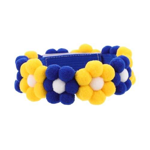HOODANCOS Verstellbares Haustierblumenhalsband aus Leichtem Farbechtem Material für Hunde und bis Komfortables Langlebiges mit Künstlicher Blume HOODANCOS Verstellbares Haustierblumenhalsband aus Leichtem Farbechtem Material für Hunde und bis Komfortables Langlebiges mit Künstlicher Blume von HOODANCOS