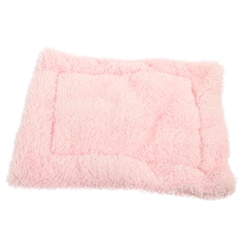 HOODANCOS Warme Dicke Haustier schlafmatte für Kleine Tiere Weiche Kuscheldecke für Hamster Meerschweinchen Igel Ratten und Frettchen rutschfest Bequemes Winterbett für Kleintiere Hellrosa HOODANCOS Warme Dicke Haustier schlafmatte für Kleine Tiere Weiche Kuscheldecke für Hamster Meerschweinchen Igel Ratten und Frettchen rutschfest Bequemes Winterbett für Kleintiere Hellrosa von HOODANCOS