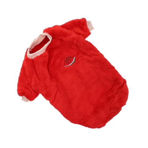 HOODANCOS Warmer Hundepullover mit Niedlichem Obstmuster Weiche Winterkleidung für Kleine bis Mittlere Hunde Wie Chihuahua und Pudel Komfortables Strapazierfähiges Material für Kühle Tage von HOODANCOS