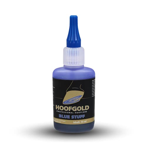 HOOFGOLD BlueStuff Hufpflegemittel 50 ml - Strahlfäule Pferd Mittel - schnelle Hilfe von HOOFGOLD