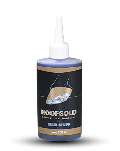 HOOFGOLD BlueStuff Hufpflegemittel 100 ml - Strahlfäule Pferd Mittel - schnelle Hilfe von HOOFGOLD