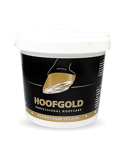 HOOFGOLD Hufbalsam Spezial - Pferde - Huffett - Hufpflege - Hufrisse - trockene Hufe - 2500 ml von HOOFGOLD