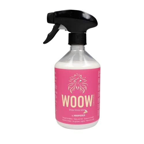 HOOFGOLD WOOW Schweif- und Mähnenspray für Pferde - Fellpflege-Elixier für Glanz & Kämmbarkeit - 500 ml Sprühflasche von HOOFGOLD