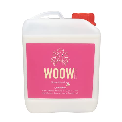 HOOFGOLD WOOW Schweif- & Mähnenspray für Pferde, 2500 ml, milde Pflege, löst Verknotungen, leichte Kämmbarkeit, für Volumen & Glanz mit dem WOOW-Effekt von HOOFGOLD