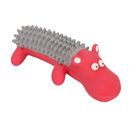 HOOLEEY Hunde-Quietschspielzeug, niedliches Tiermodellierung, Zähneknirschen, Reinigen, Latex, interaktives Hundespielzeug für Hundewelpen (Grau) von HOOLEEY