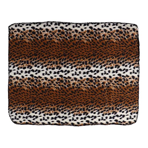 HOOLEEY Hundedecke aus weichem Plüsch, maschinenwaschbar, Plüsch-Haustierdecke für kleine Haustiere, Hunde und Katzen (Leopard Print S) von HOOLEEY