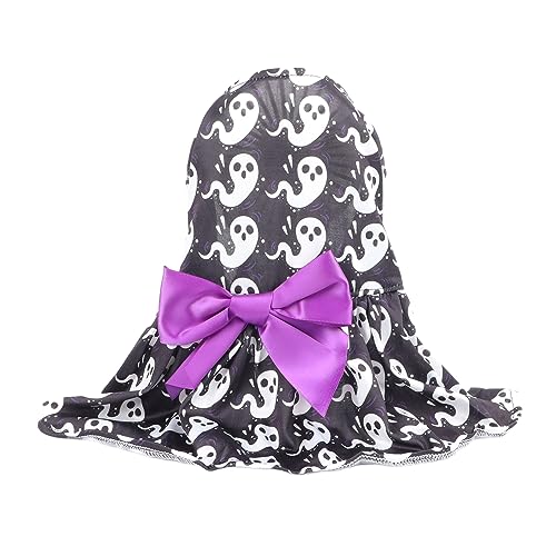 Hooleey Halloween-Hundekleid, einzigartiger gruseliger Blumendruck, Bequeme, weiche Polyester-Haustierkleidung für die Feiertagsparty Hooleey Halloween-Hundekleid, einzigartiger gruseliger Blumendruck, Bequeme, weiche Polyester-Haustierkleidung für die Feiertagsparty von HOOLEEY