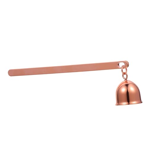 HOOTNEE Kerzenzubehör Kerzenlöscher aus Metall in Roségold Dochtlöscher mit langem Griff zur Verlängerung der Kerzenlebensdauer von HOOTNEE