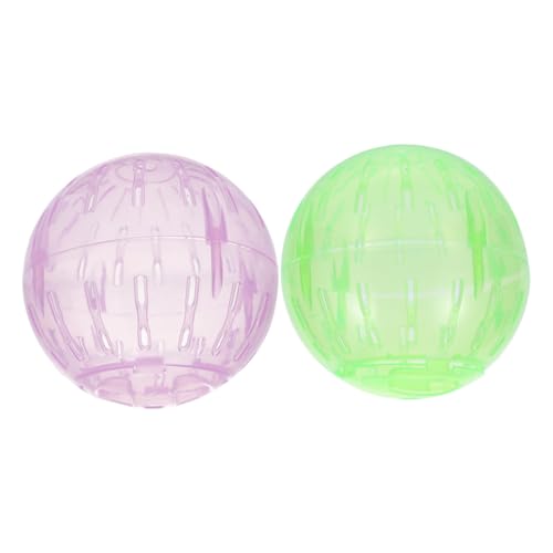 HOOTNEE 2 Stück Transparente Hamster Laufbälle Hamster für Zwerghamster Aktivitätsspielzeug für Kleintiere mit Belüftungsöffnungen für Stressabbau und Bewegung HOOTNEE 2 Stück Transparente Hamster Laufbälle Hamster für Zwerghamster Aktivitätsspielzeug für Kleintiere mit Belüftungsöffnungen für Stressabbau und Bewegung von HOOTNEE