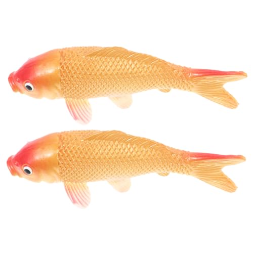 HOOTNEE 2stücke Künstlicher Kunstfisch Und Dekofisch Für Aquarium Simulierter Requisitenfisch Mit Realistischer Formgebung Schwimmender Fisch Aus PVC Für Display Und Fotografie von HOOTNEE