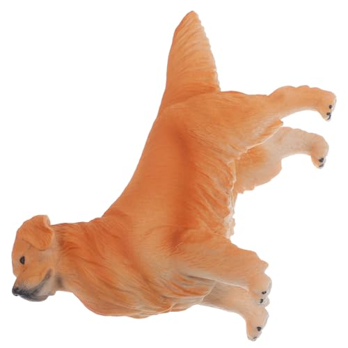 HOOTNEE Golden Retriever Spielzeug Modell Tiere Simulation Hundespielzeug Hundedekorationen Welpenhundefigur Welpenhandwerk Hundespielzeug Welpenmodell Cartoon Welpenfigur Interaktives von HOOTNEE