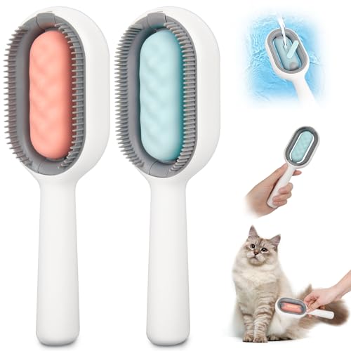 HOOWUDY Katzenbürste Mit Feuchttüchern für Kurzhaar,Hundebürste Mit Wassertank Langhaar 2 Stück,Reinigungsbürste für Tierhaare 4 in 1 für Massage, Pflege Und Haarentfernung HOOWUDY Katzenbürste Mit Feuchttüchern für Kurzhaar,Hundebürste Mit Wassertank Langhaar 2 Stück,Reinigungsbürste für Tierhaare 4 in 1 für Massage, Pflege Und Haarentfernung von HOOWUDY