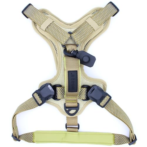 HOOZA: Magnetischer Schnellclip – Kontrollgeschirr – Mandel Größe M – Hunde-Outdoor-Zubehör, Haustier-Sicherheitstraining, atmungsaktive Polsterung, verstellbar, reflektierend HOOZA: Magnetischer Schnellclip – Kontrollgeschirr – Mandel Größe M – Hunde-Outdoor-Zubehör, Haustier-Sicherheitstraining, atmungsaktive Polsterung, verstellbar, reflektierend von HOOZA