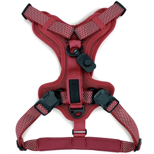 HOOZA: Magnetischer Schnellclip – Kontrollgeschirr – Rot, Größe L – Hunde-Outdoor-Zubehör, Haustier-Sicherheitstraining, atmungsaktive Polsterung, verstellbar, reflektierend HOOZA: Magnetischer Schnellclip – Kontrollgeschirr – Rot, Größe L – Hunde-Outdoor-Zubehör, Haustier-Sicherheitstraining, atmungsaktive Polsterung, verstellbar, reflektierend von HOOZA