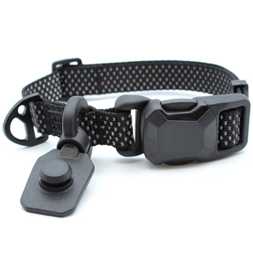 HOOZA: Magnetischer Schnellclip: Halsband – Schwarz, Größe L – Outdoor-Zubehör für Hunde, Sicherheit beim Gehen, Training, weich verstellbare Hals-Passform, reflektierendes Gurtband HOOZA: Magnetischer Schnellclip: Halsband – Schwarz, Größe L – Outdoor-Zubehör für Hunde, Sicherheit beim Gehen, Training, weich verstellbare Hals-Passform, reflektierendes Gurtband von HOOZA