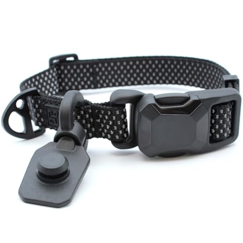 HOOZA: Magnetischer Schnellclip: Halsband – Schwarz, Größe M – Outdoor-Zubehör für Hunde, Sicherheit beim Gehen, Training, weich verstellbare Hals-Passform, reflektierendes Gurtband HOOZA: Magnetischer Schnellclip: Halsband – Schwarz, Größe M – Outdoor-Zubehör für Hunde, Sicherheit beim Gehen, Training, weich verstellbare Hals-Passform, reflektierendes Gurtband von HOOZA