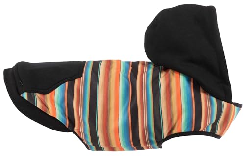 Hooey Legendärer Hunde-Kapuzenpullover aus Jersey-Fleece im Wickelstil mit verstellbaren Trägern, Leinenanschlüssen und versteckter Reißverschlusstasche, Größe M von HOOey